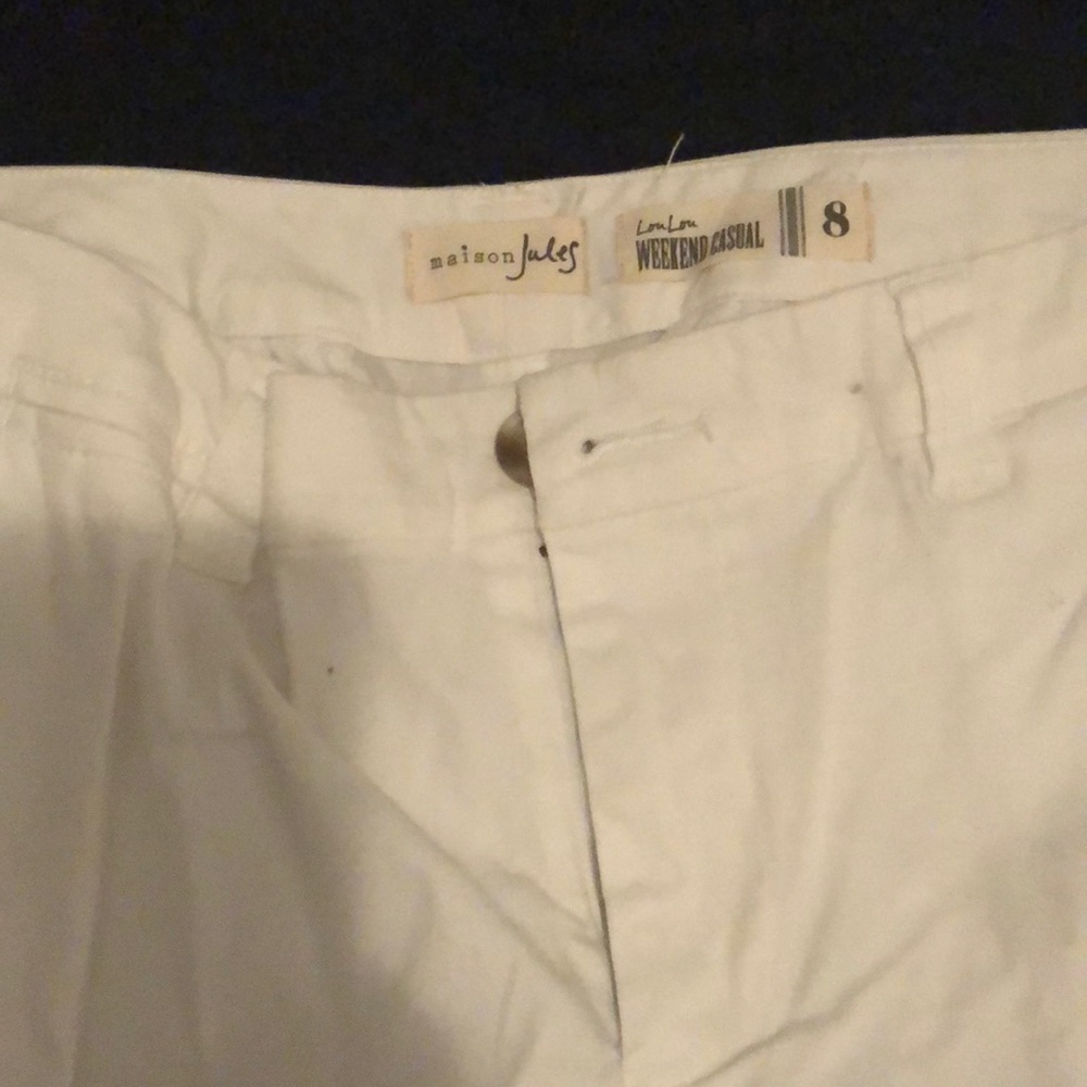 White ankle pant